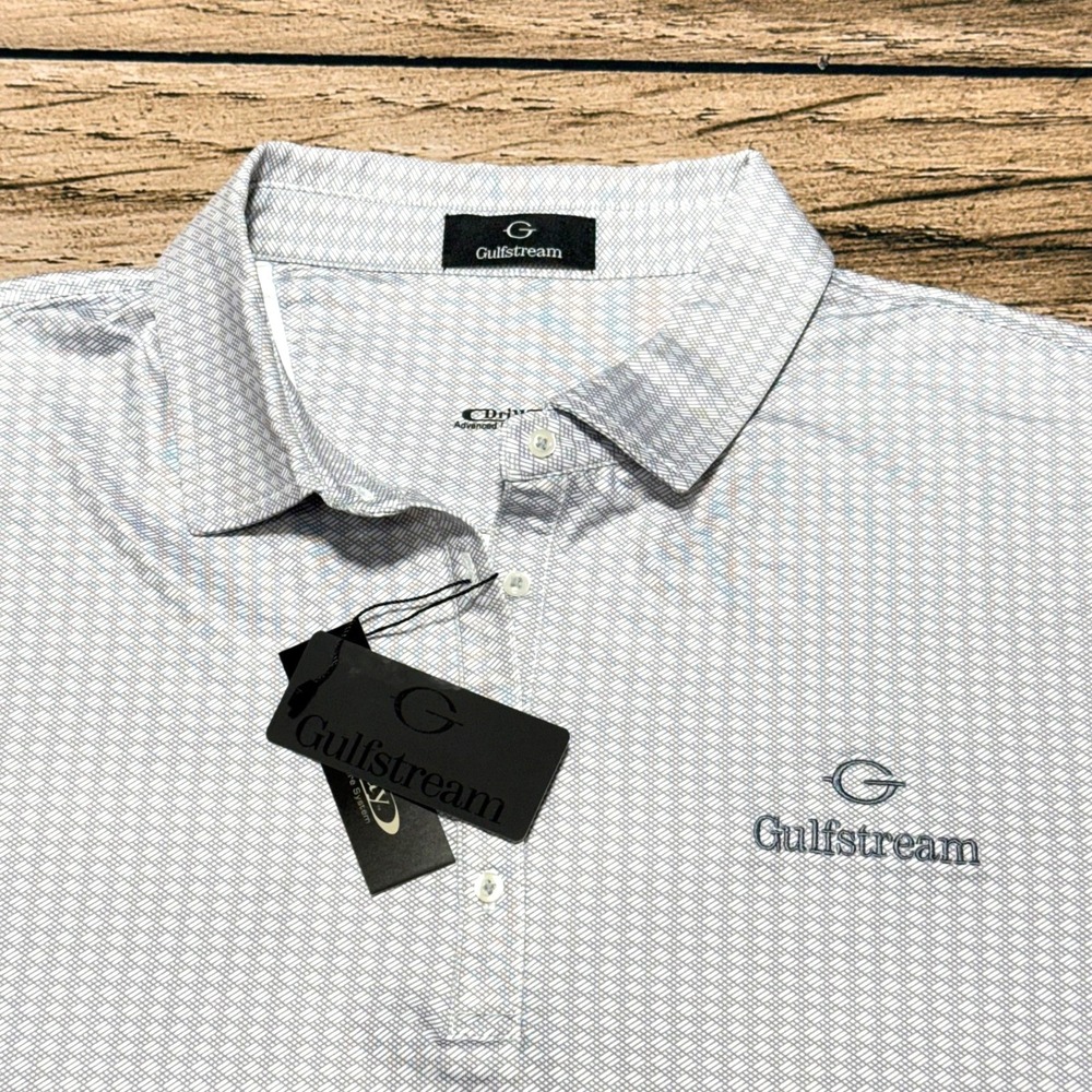 Gulfstream Polo Shirt Womens 3XL Gray Performance Golf DriWay Jet Pilot Crew NWT